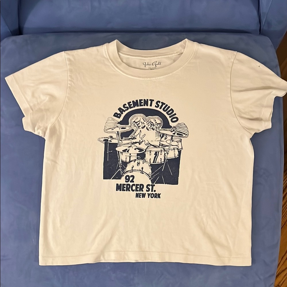 John Gaft/Brandy Melville Cream Graphic Tee